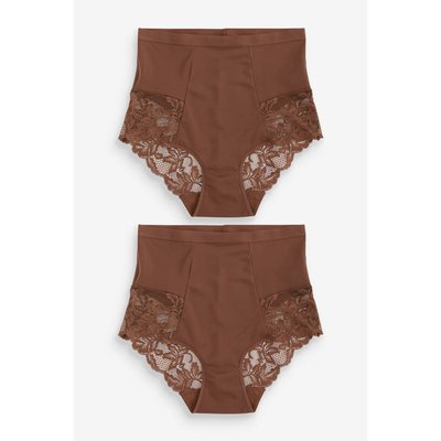 Culottes gainantes avec dentelle, lot de 2 NEXT