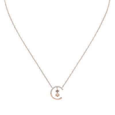 Collier en argent 925 et oxyde de zirconium ROSELINE