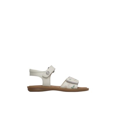 Sandales en cuir avec fleurs appliquées AERINA NATURINO