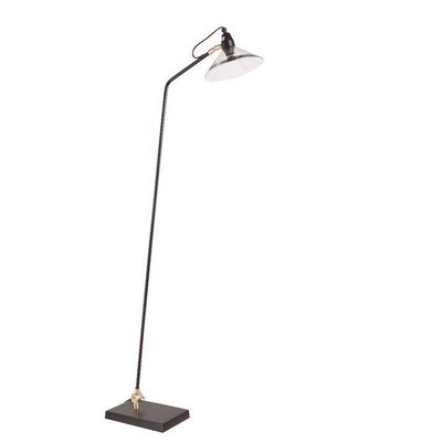 Lampadaire métal  et verre Desk ZAGO