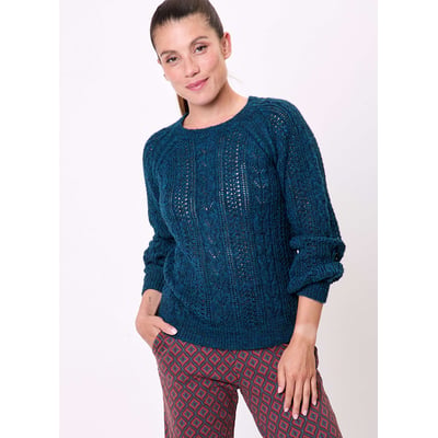Pull tricot fantaisie torsadé  PADDI LA FIANCÉE