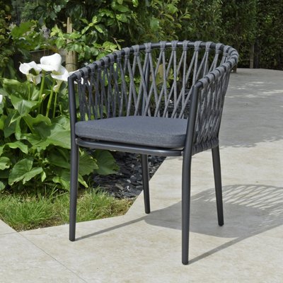 Fauteuil en alu et corde Lula GECKO JARDIN