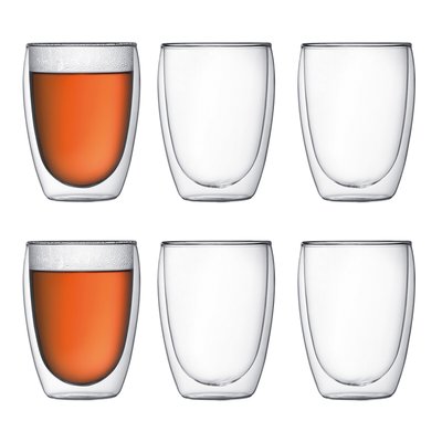 6er-Set doppelwandige Gläser Pavina 35 cl BODUM