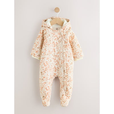 Combinaison bébé à capuche effet froissé NEXT