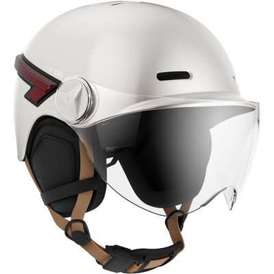 Casque Led Glow crème taille M transparent CASR