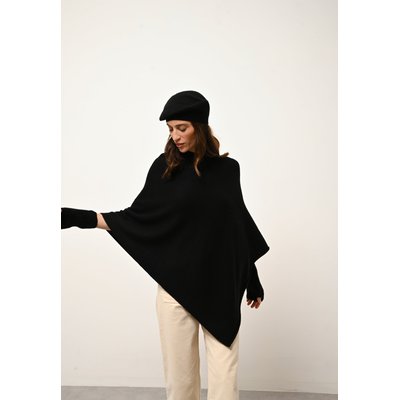 PARIS béret noir en cachemire JUST CASHMERE