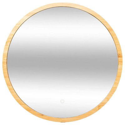 Miroir rond mural LED bambou 57 ATMOSPHERA