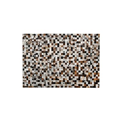 Tapis en peau de vache véritable Patchwork AUBRY GASPARD