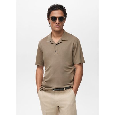 Polo col bowling en lyocell MANGO MAN