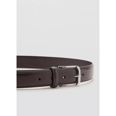 Ceinture cuir boucle MANGO MAN