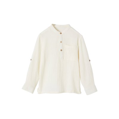 Chemise en gaze de coton manches retroussables VERTBAUDET