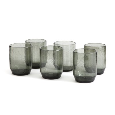 Lot de 6 gobelets en verre bullé, Faraji LA REDOUTE INTERIEURS