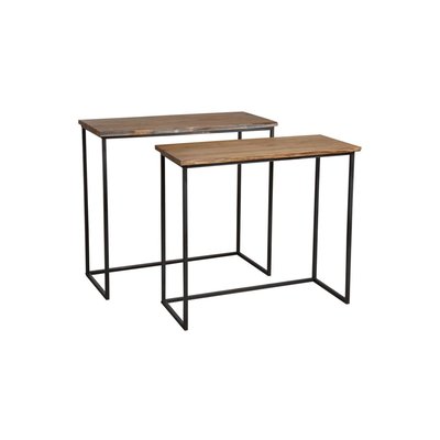 Consoles en bois et métal Ubi (Lot de 2) AUBRY GASPARD