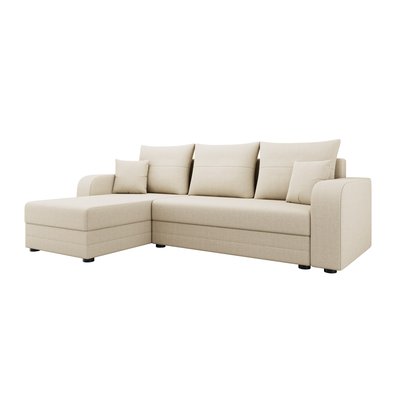 Canapé d'Angle Convertible en Tissu 4 places - HARVEY LISA DESIGN