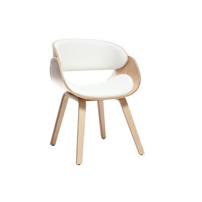 Chaise design pieds bois BENT MILIBOO