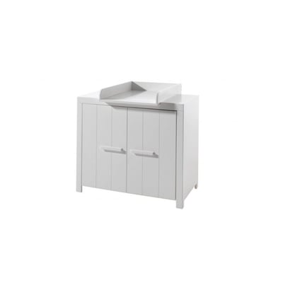 Table à langer ERIK blanc - Bois massif et MDF VIPACK