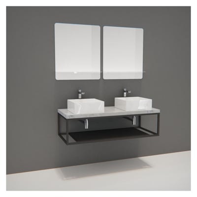 Meuble double + vasque + miroir WILL MOB IN