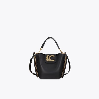 Sac à bandoulière avec chaine à logo léopard LOLA CASADEMUNT