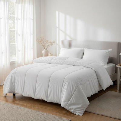 Pack couette tempérée mi-saison et oreiller anti-acariens TERRE DE NUIT