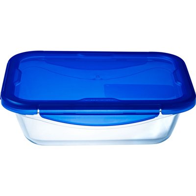 Cook&Go - Boîte de conservation rectangulaire en verre étanche compatible "air fryer" (friteuse à air chaud) PYREX
