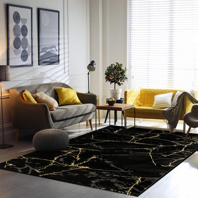 Tapis salon et chambre tissé motif géométrique MARGOLD UN AMOUR DE TAPIS