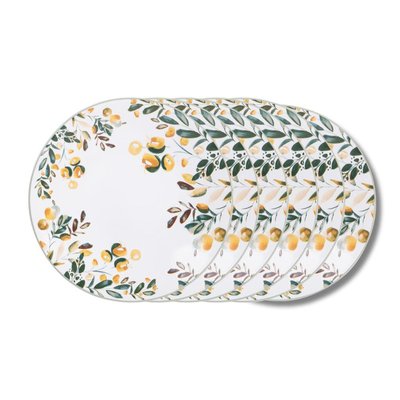 Assiette à dessert   21 cm (lot de 6)-SUMMER TABLE PASSION
