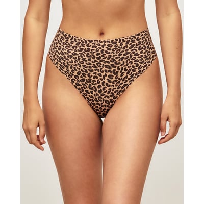 String taille haute microfibre sans coutures motif léopard INVISIBLIZ PRI UNDIZ