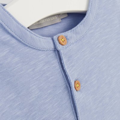 Ensemble tee-shirt uni short imprimé et bob imprimé en coton BIO BOUT'CHOU