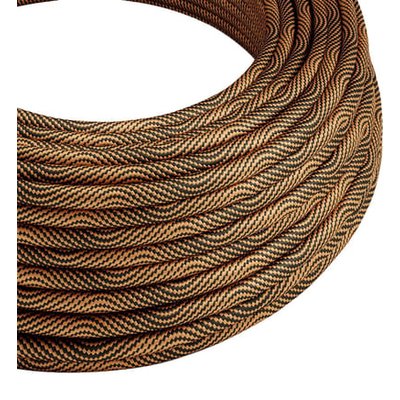 Câble Plat Pour Guirlande À Faire Soi-même Tissu Effet Soie Noir CREATIVE CABLES