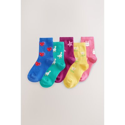 Socquettes motif personnage, lot de 5 paires NEXT