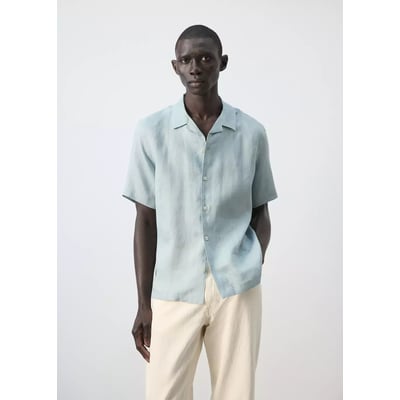 Chemise 100 % lin col bowling MANGO MAN
