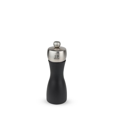 Fidji Moulin à sel manuel en bois et inox couleur noir 15 cm PEUGEOT