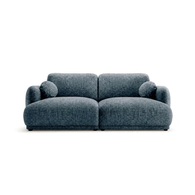 Pietro - Canapé droit 3 places en tissu texturé LISA DESIGN