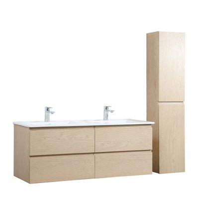 Meuble double +vasque +colonne SORRENTO MOB IN