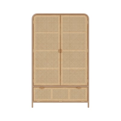 Armoire en bois massif de pin et de teck - ALATA MAISON PAVANE