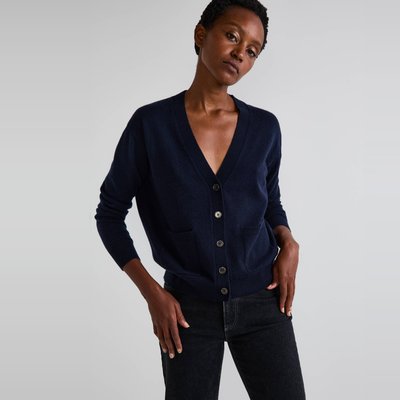 Cardigan boutonné contenant de la laine et du cachemire, certifié Oekotex MONOPRIX