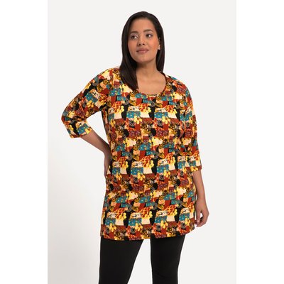 T-shirt long, coupe évasée, imprimé entier ULLA POPKEN