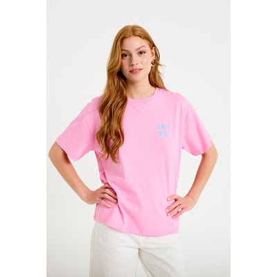 T-shirt droit col rond manches courtes CACHE CACHE