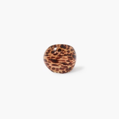 Grosse bague en verre léopard BALABOOSTE