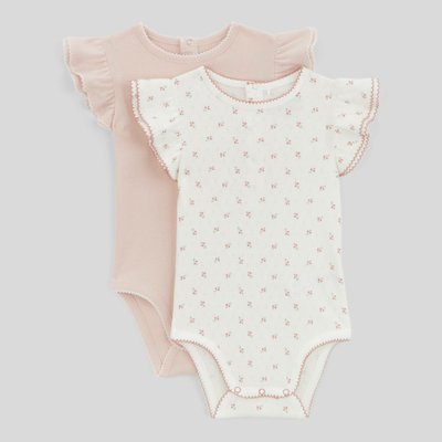 Lot de 2 bodies manches courtes imprimé en coton BIO GOTS BOUT'CHOU