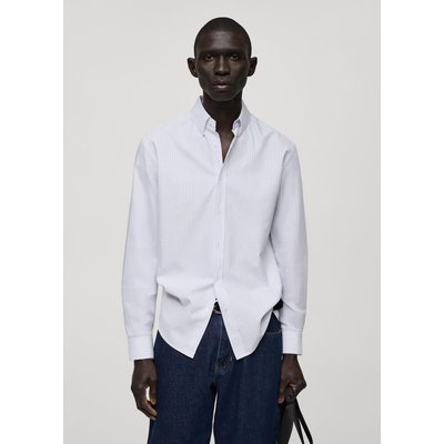 Chemise 100 % coton rayures bicolores MANGO MAN
