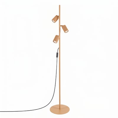 Lampadaire Aluminium Doré GU10 3 KARBON EDEN