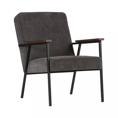Fauteuil en velours côtelé et métal- SALLY WOOOD