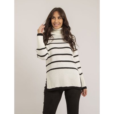 Pull Col Roulé Rayures Katlyn DONA LISA