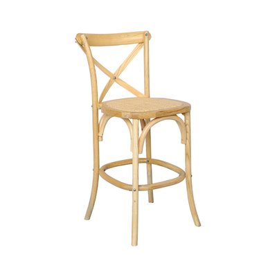 Tabouret de bar bistrot vintage bois 65cm BELLEVILLE SWEEEK