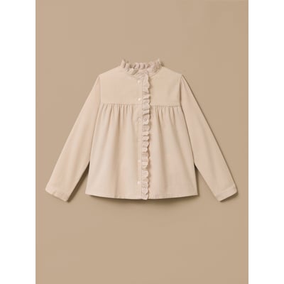 Chemise velours et dentelle CYRILLUS