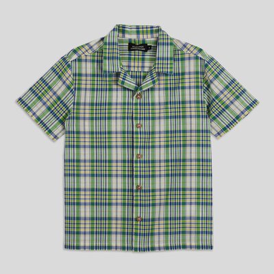 Chemise manches courtes à motif en lin MONOPRIX