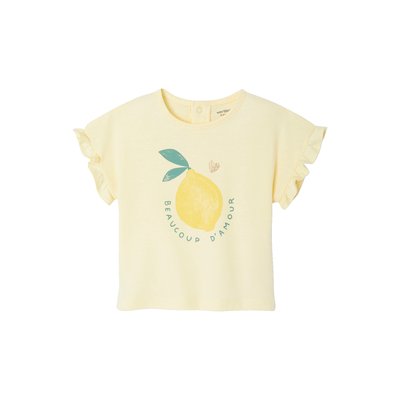 T-shirt manches volantées motif fruit VERTBAUDET
