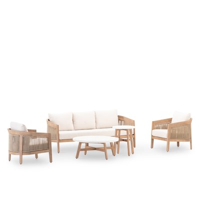 Salon de jardin 5 places, 2 tables, PADUA DEFORA HOME