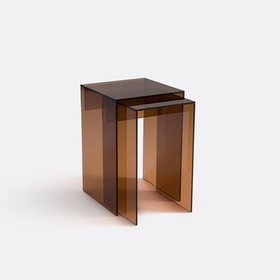 Set mit 2 Beistelltischen, gehärtetes Glas Mendo LA REDOUTE INTERIEURS